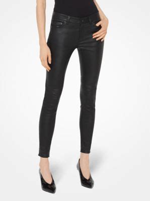 michael kors selma leather skinny pants|Selma Leather Skinny Pants .